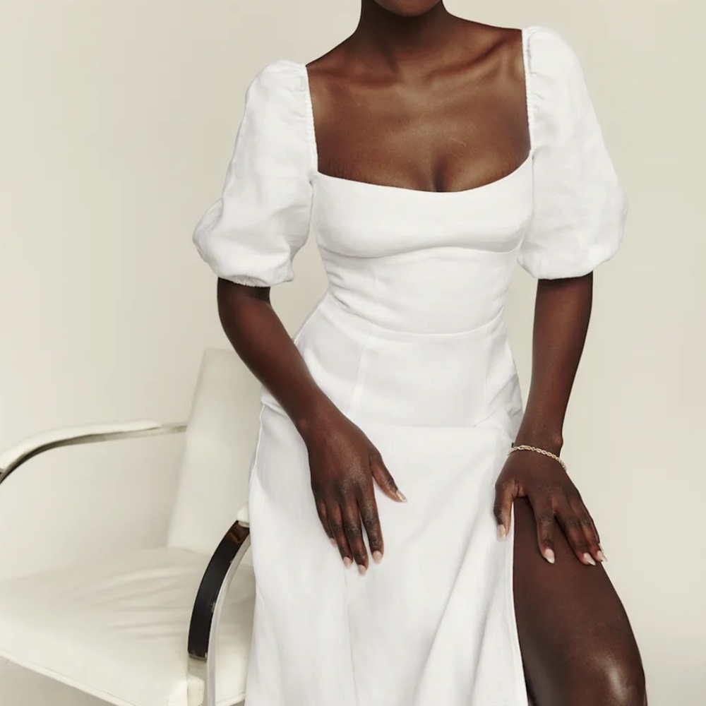 Reformation - Belgium Linen Dress - White - Size 4